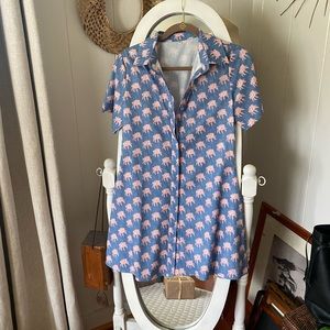 Rhea bikinis. Shirt dress.